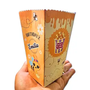 Mini Pop Box Personalizadas - Retro Cinema Style Popcorn Boxes for Parties Customizable with Names Logos and Unique Designs Ideal for Childrens Birthdays and Special Events