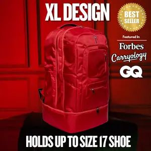 Red Polyester Patented Carry-On (XL Design) *Holds Size 17 (Only 300 Made)