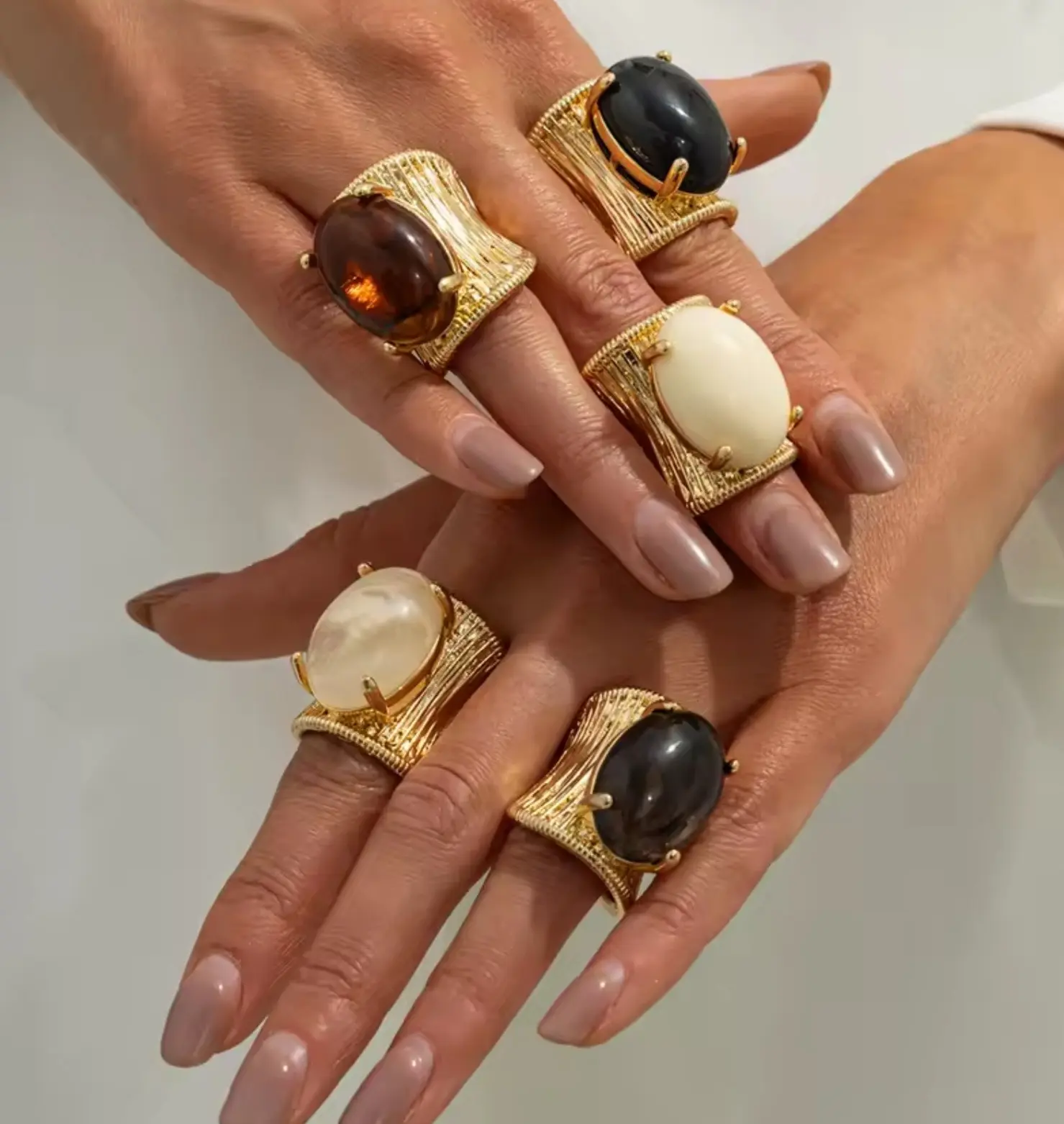 LAX Modern Multi-Size Acrylic Costume Ring, Fashion Accessory