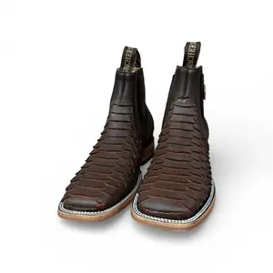 Botin Vachers Pithon Cafe Footwear Boot Bota
