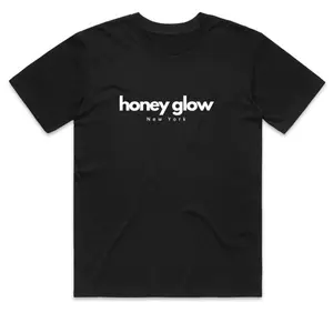 Honey Glow Short Sleeve Crew Neck T-Shirt - Casual Style, Plain Design - Menswear Classic Fabric Soft Top
