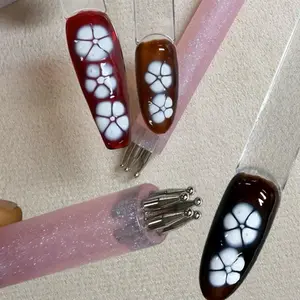 Flower Dotting tool to draw flower daisy nail design summer nail spring nail bút chấm bông