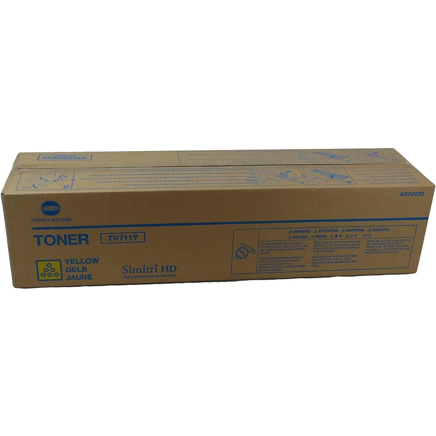 Konica Minolta TN-711Y Original Laser Toner Cartridge Yellow Pack