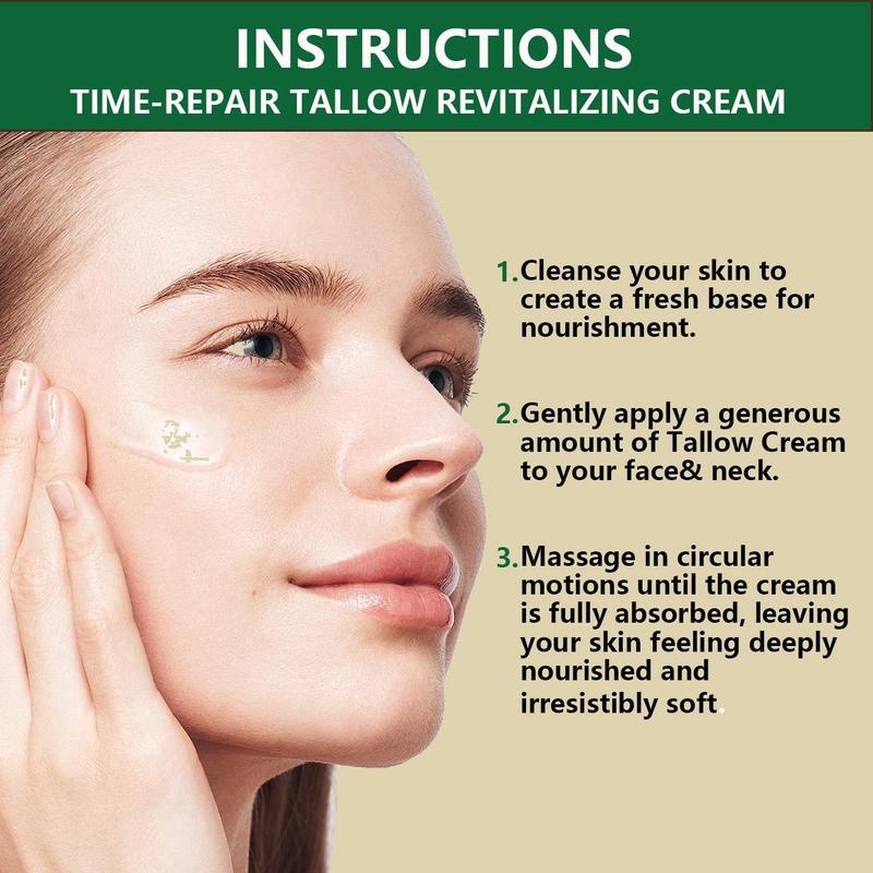 Aussie Betta High Performance Golden Micro-Peptide Tallow Serum & Time-Repair Tallow Revitalizing Cream 100g Anti Aging Collagen Retinol for Fine Lines Dark Spots No Irritation Skin Repair Rejuvenating