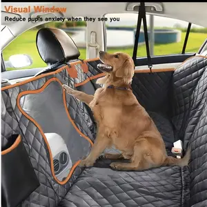 Dog Accessories,Waterproof Dog Car Seat Cover,Soft Bottom,Folding Dog Bed for Car Travel,Outside dog Bed,Expanded Space & Weight up to 400LBS