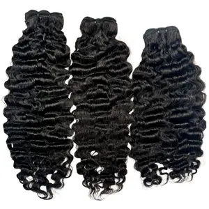 Burmese Curly Human Hair Bundle Deals 14 16 18