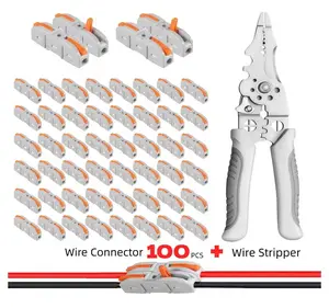 Stop Screwing Around! ️ Quick-Connect Wire Kit (Stripper + Connectors, AWG 28-12)