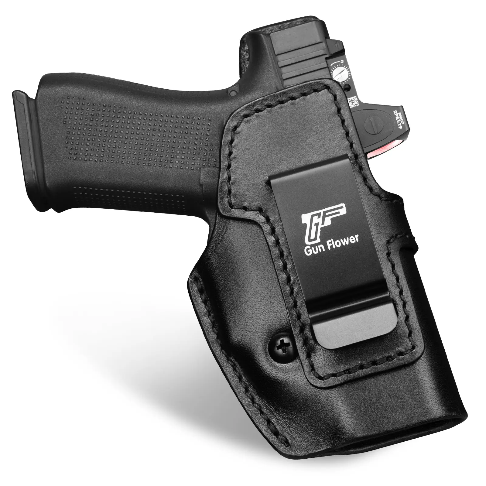 Premium Leather IWB Holster for Glock 43, 43X, 43X MOS – Appendix Carry, Optic-Ready, Right Hand, Fits Standard 1.5–1.75" Belts,Right Hand, competition,dealsforyoudays