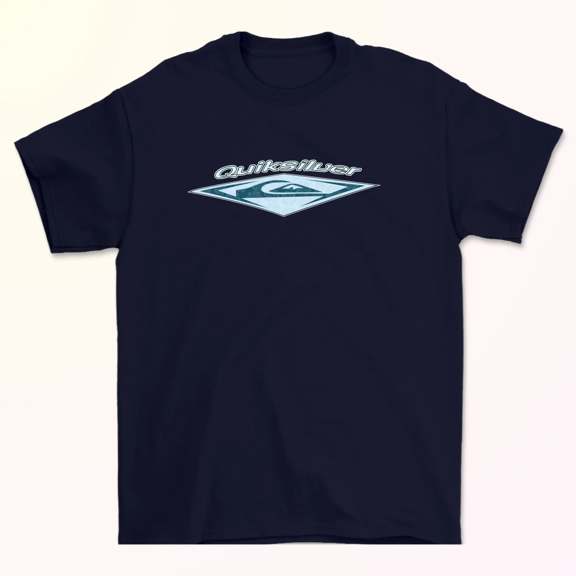 Rare!! Vintage 90's QUIKSILVER Logo Faded Surf Tee Shirt Boys