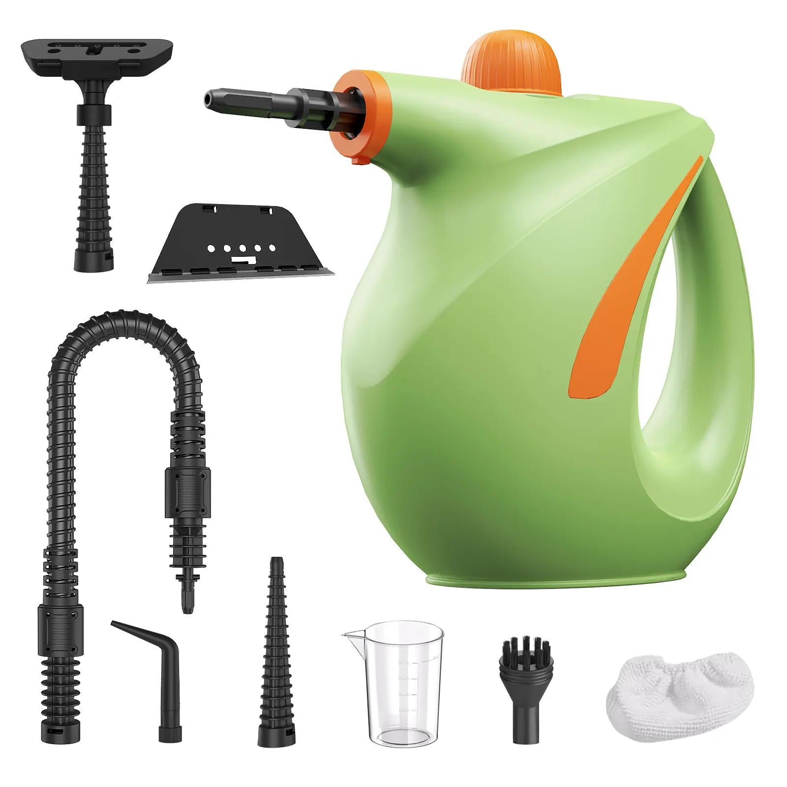 Portable Handheld Steam Cleaner with Handheld Grip - 1200W Power Cleaning Gadgets, 3.0bar High-Pressure, 105°C High-Temp Multi Surface Steam Household Machine with Multi-Accessories for Kitchen, Car