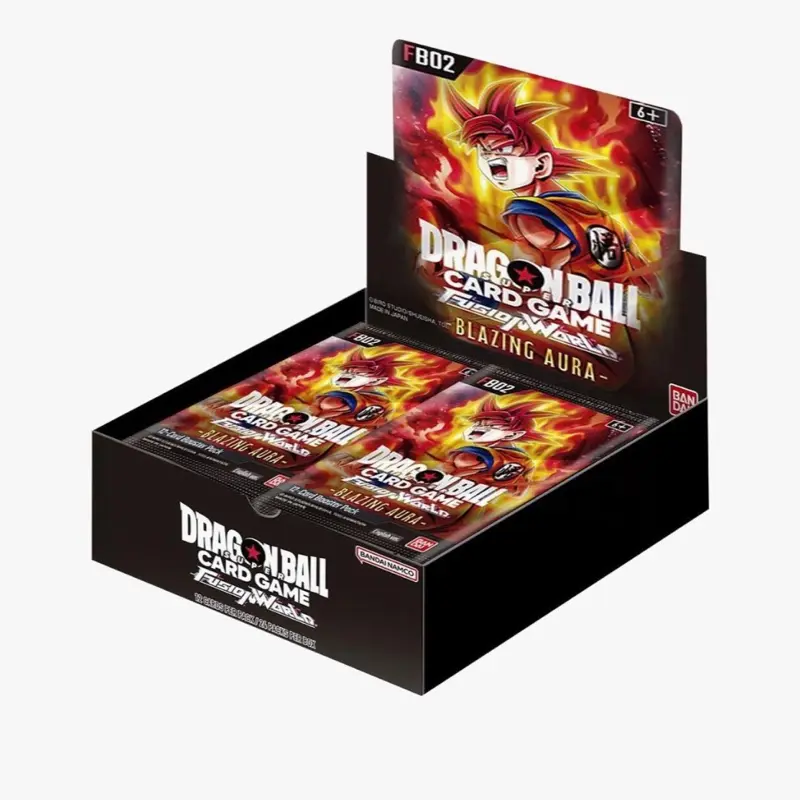 dragon ball super fusion world blazing aura FB02 booster box English rip and ship