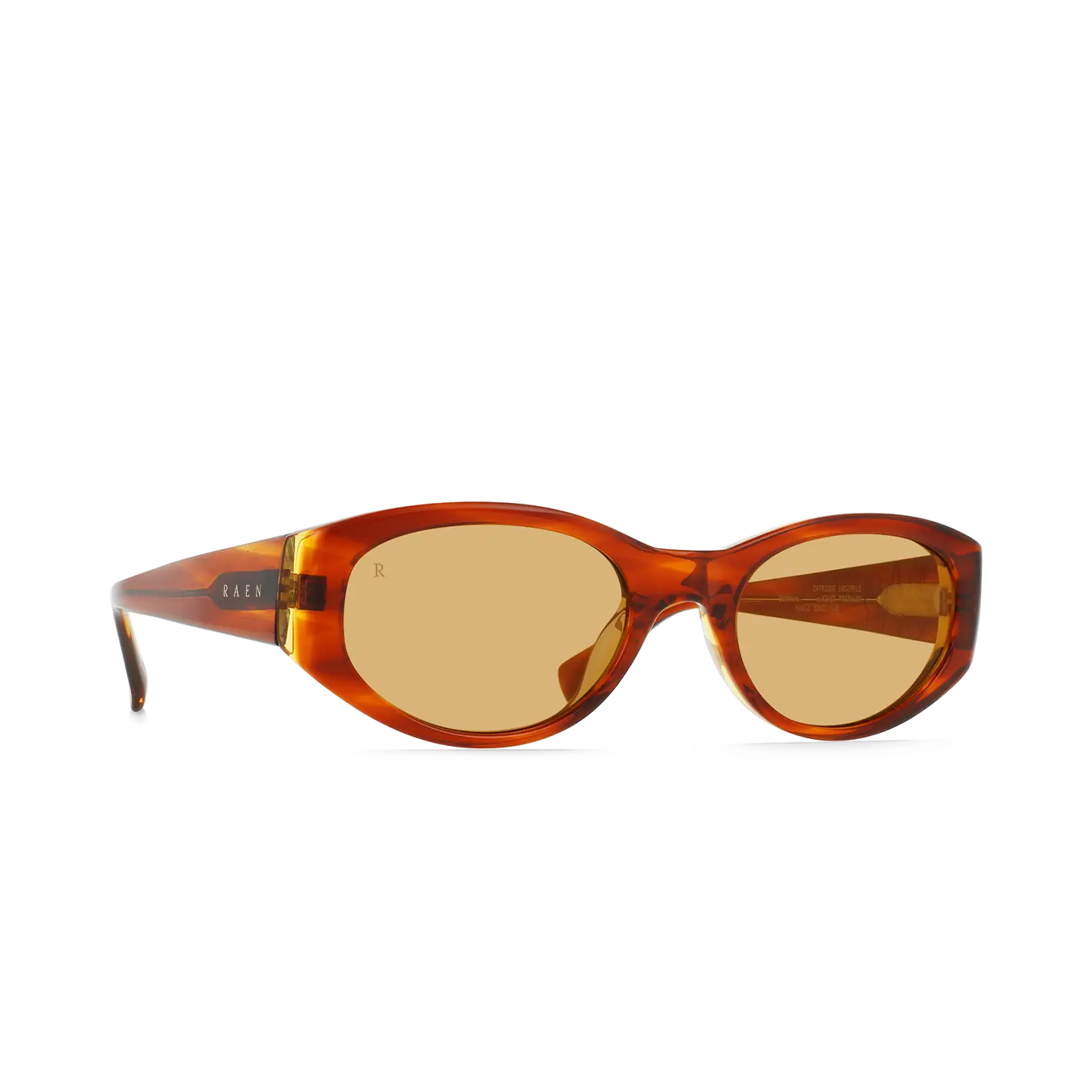 RAEN Kwela-Sunwave Brisa-53 Sunglasses - Late 90s Fashion & Afro-futurist Inspired Oval Frame with Exterior Temple Branding