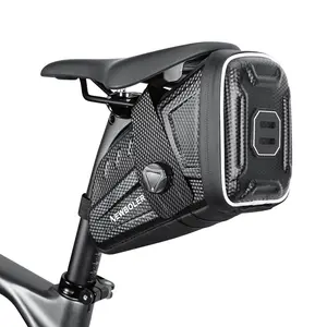 Bike Saddle Bag with Water Bottle Holder, 1.5L/2.5L Reflective Bicycle Under Seat Storage, Quick Release & Waterproof for Mountain Road Cycling 49123