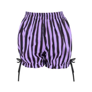 Black/Light Purple Striped Bloomers