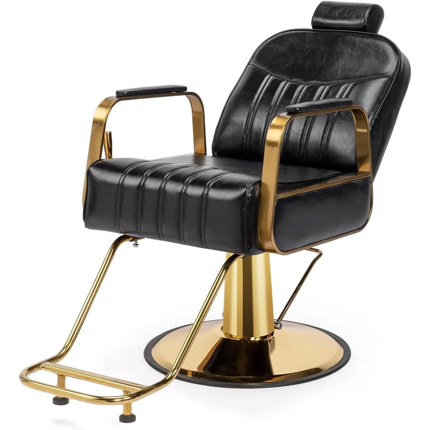 OmySalon Salon Chair for Hair Stylist, Reclining Barber Chair Hairdressing Styling Chair with Adjustable headrest, Beauty Shampoo Barbershop Furniture