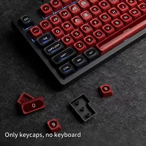 Purple/Red/Green Cat's Eye Keycap Set - 130+  Cat's Eye MAX Keycaps, PBT Dye-Sublimation Semi-Transparent, Cherry MX Compatible, RGB, Purple/Red/Green Options