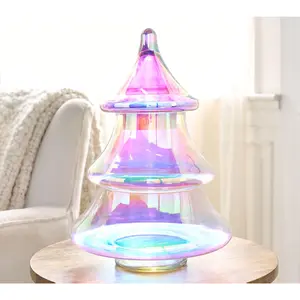Fierce Home 16" Oversized Iridescent Glass Tree Cloche