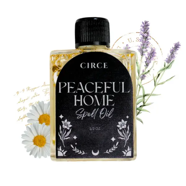 Peaceful Home Spell Oil 1/2 oz | Conjure Oil | Spiritual Oil | Ritual Oil | Anointing Oil | Witchcraft Ritual Oil