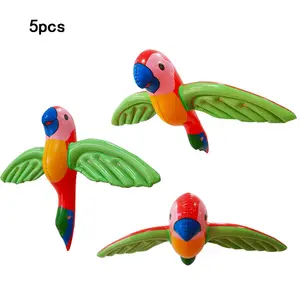 5pcs Inflatable Parrot PVC Material, Outdoor Pool Party Decoration Props, Fun Animal Inflatables for Festive Events