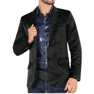 Very Nice Western Jacket for Men - Cowboy Blazer Embroidered in Algodon and Polyester - Available in Different Colors and Sizes Menswear Suit Long Sleeve