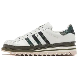 CLOT x BAPE x adidas Superstar 'Off White Olive Cargo'