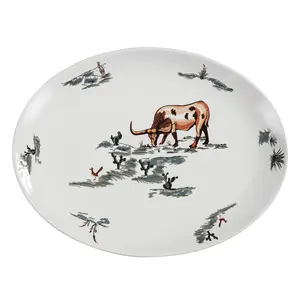 Ranch Life Ceramic Serving Platter, Duffle Bag