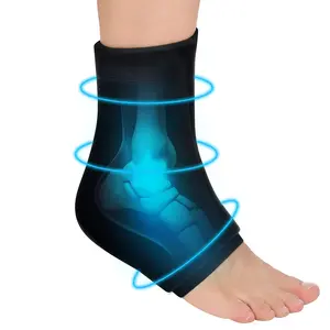 Ankle Foot Ice Pack Wrap for Injuries, Reusable Gel Ice Pack for Hot & Cold Therapy, Pain Relief for Swelling and Sprains