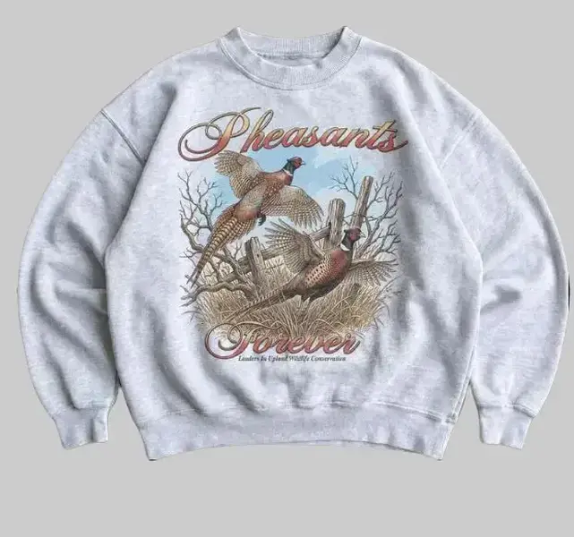 90s Pheasant Birds Sweatshirt ,Vintage Nostalgia Crewneck , Farm Life Heritage , Country Top Sweatshirt