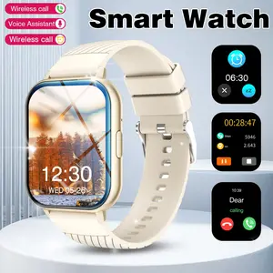Smart Watch Wireless Calling/messaging, Multi-Sport Modes, Call & Message Alerts, Custom Wallpaper, Compatible iOS/android, Multifunctional Smartwatch