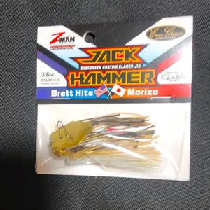 Z-Man Jackhammer Chatterbait, 3/8 oz Fishing Lure Golden Shiner