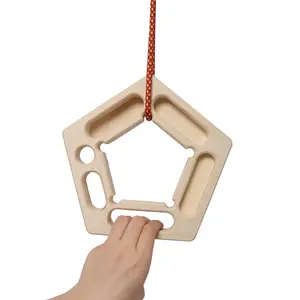 2PACK Climbing Hangboard Rock Climbing Training,Rock Climbing Fingerboard, Wooden Climbing Board Trainer for Strengthen Fingers and Grip