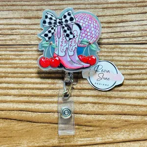 Boots and Cherries Badge Reel