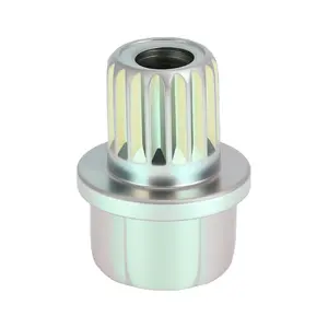 Vehicle Wheel Lock Lugnut Compatible for BMW, Durable 33/17PT Galvanized Alloy Steel Silver Tone Anti-theft Screw Nut Removal Key Socket
