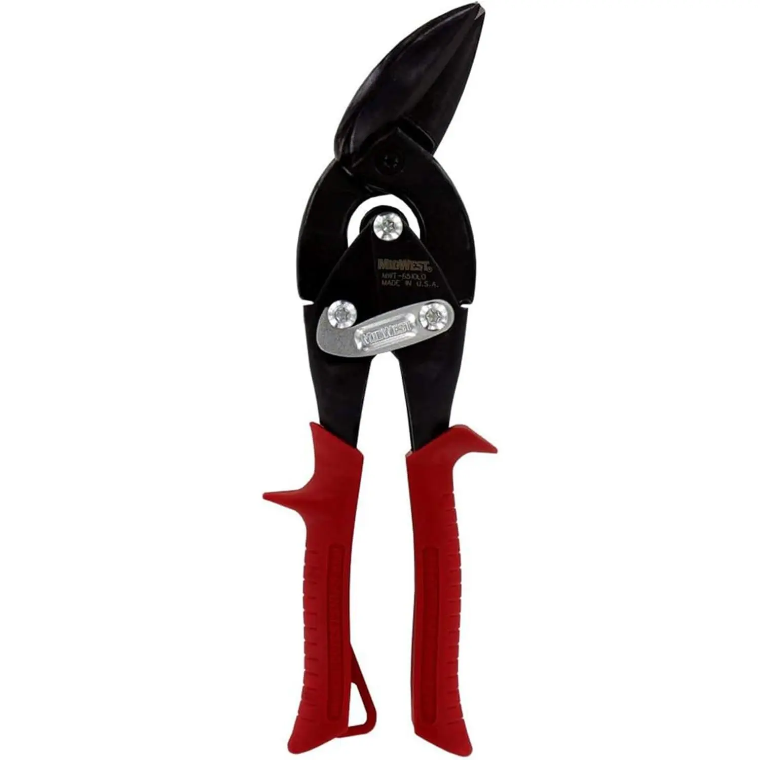 Blackout Series Left Cut Offset Tinner Hand Shears with Blade, USA-Made Aviation Snip Hand Tools - MWT-6510LO