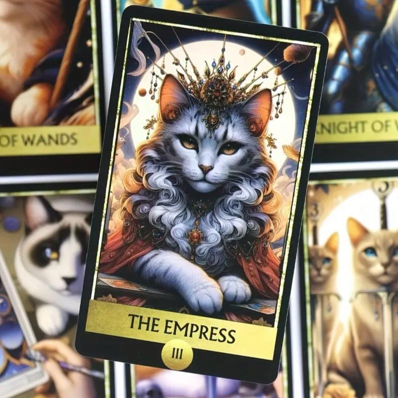 78 piece Majestic Cat Tarot Deck of Cards
