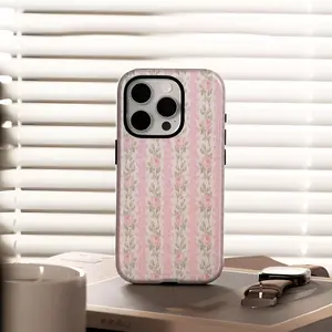 LoveShackFancy Peony Phone Case Compatible with iPhone 17, 16, 15, 14, 13, 12, Plus, Pro Max