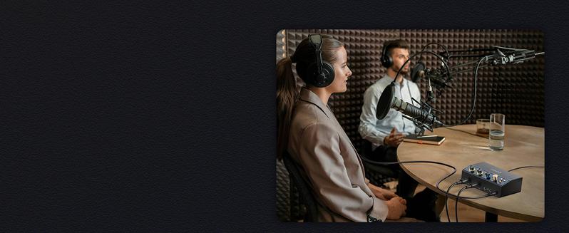 TONOR TX510 2O2 Audio Interface for Recording, USB Audio Mixer for Podcasting, 2 XLR & 6.35mm Channel Sound Board with RGB