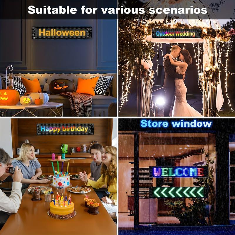 Father's Day Car Eye Lights: Scrolling Led Car Sign For Devil's Eye,Programmable Car Advertising LED Display To DIY Text Animation Graffiti Pattern From Phone APP Control And Remote, Programmable Animated Windshield Display car  window  display  system