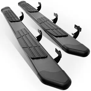 【Yzona】6" Running Boards Compatible with 2009-2018 RAM 1500/2010-2022 RAM 2500 3500 Crew Cab/2019-2022 RAM 1500 Classic Crew Cab - Side Step Rails Black Aluminum Alloy Nerf Bars