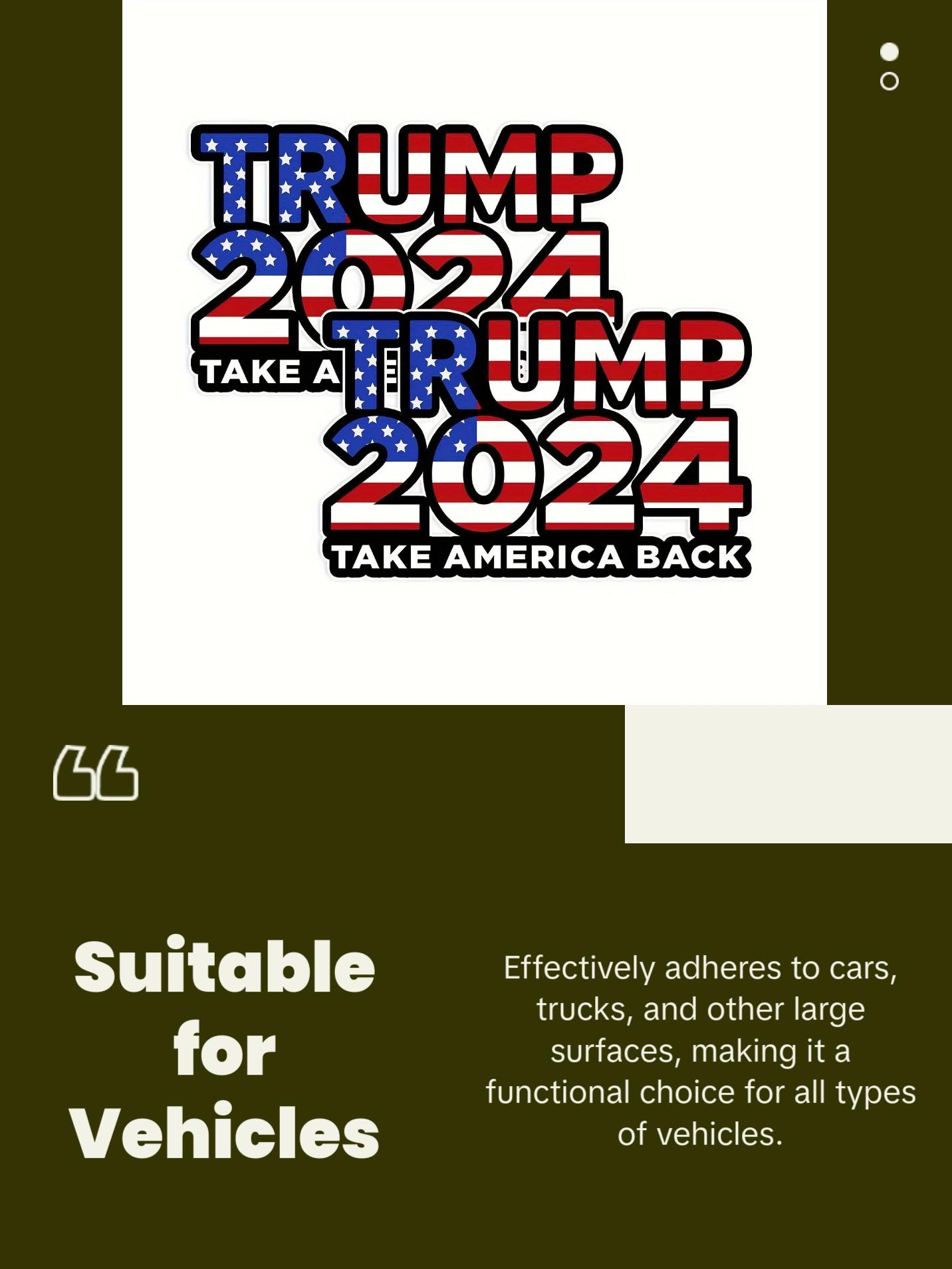 Waterproof Trump 2024 Stickers Decals