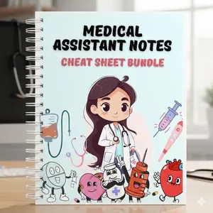 Medical Assistant Notes, Nursing Cheat Sheet Edition, Medical Assistant Study Guide and Clinical Reference Notes, Essential Quick Study Resource for Students and Exam Prep, Practical Nursing Notes for Daily Practice and Learning