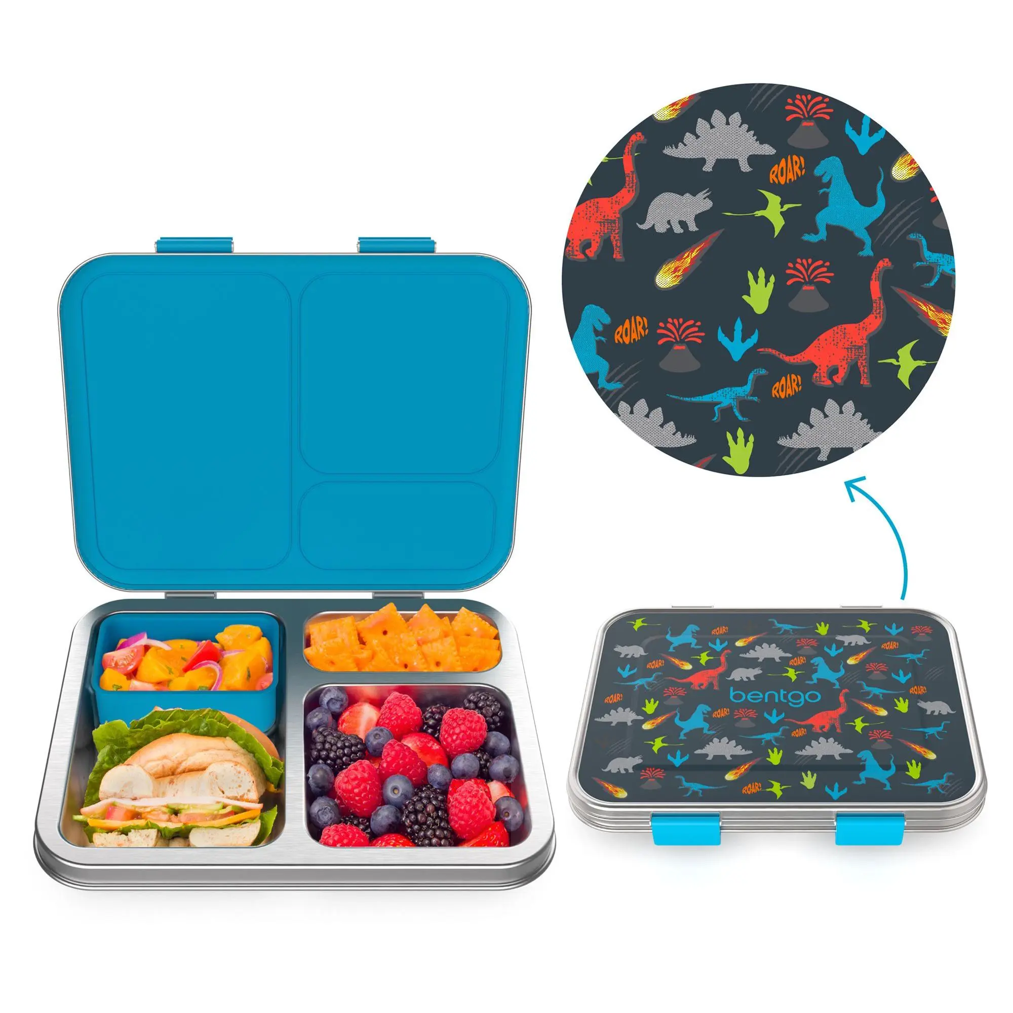 Bentgo Kids Prints Stainless Steel Lunch Box Bentgo Kids Prints Stainless Steel Lunch Box