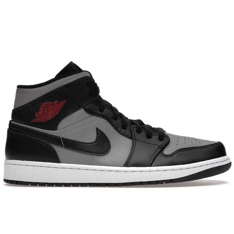 Jordan Men's 1 Mid Shadow Red Basketball Shoes, from StockX