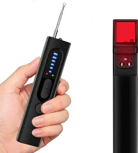 Privacy Pen Hidden Camera Detector Finder with Signal Scanner Portable Spy Camera Detector Hidden Device Finder for Hotels Car Office Home Travel (Black)