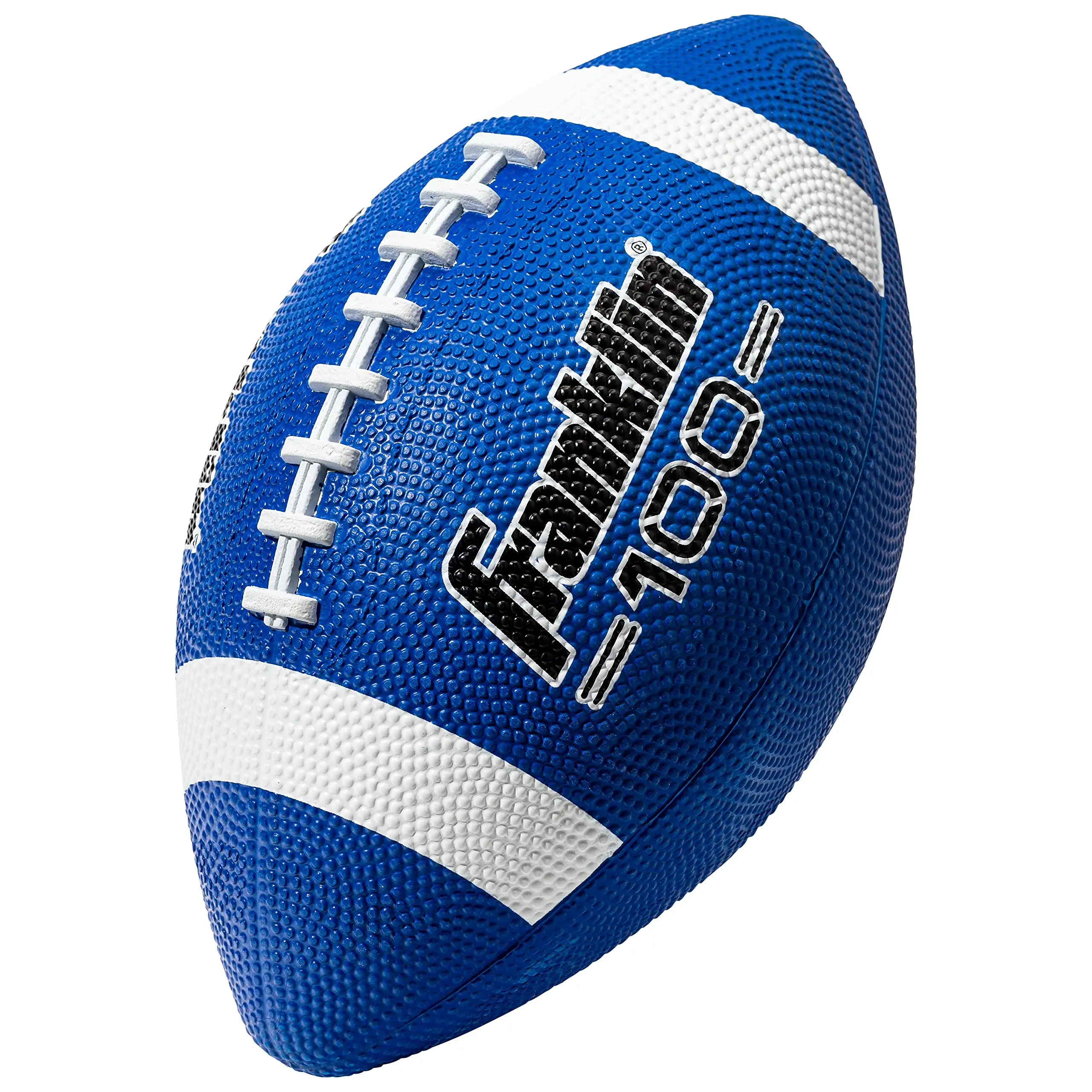 Kids Junior Football - Grip-Rite 100 Youth Junior Size Rubber Footballs - Peewee Kids Durable Outdoor Rubber Footballs - Single + 6 Bulk Packs with Inflation Pump
