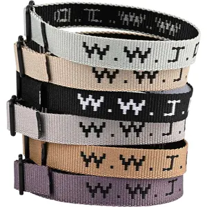 6PCS WWJD Bracelet Pack for Women Men, Christian Jesus Gifts Wristbands, Adjustable WWJD Bracelets Bulk What Would Jesus Do Bracelet