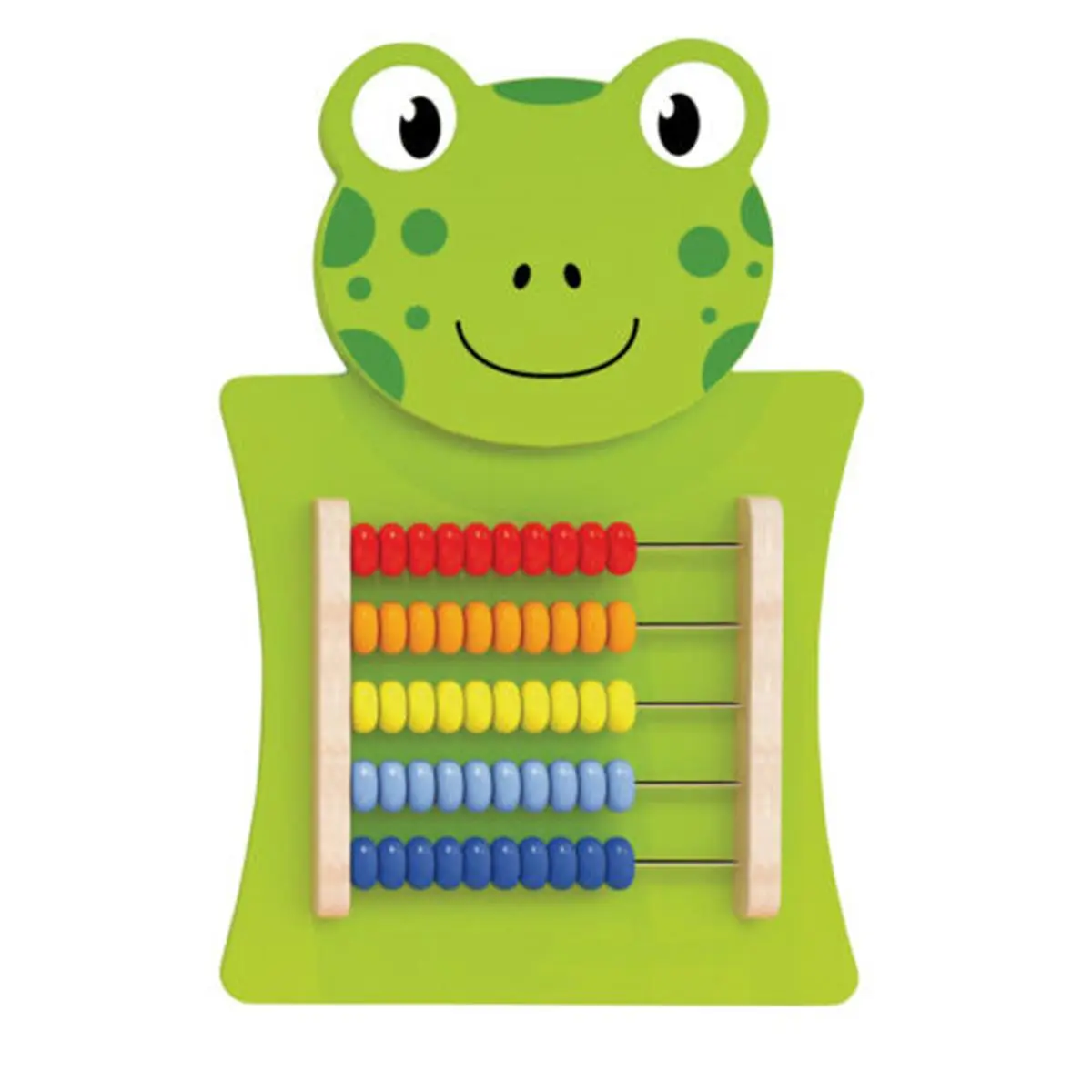 212 MAIN Wooden Abacus Activity Wall Panel, Frog-Themed Math Learning Tool for School & Educational Supplies, Math Learning Tools