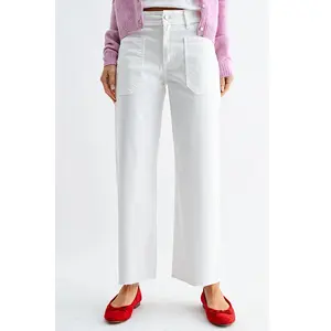 Still Standing Utility Wide Leg Jeans White