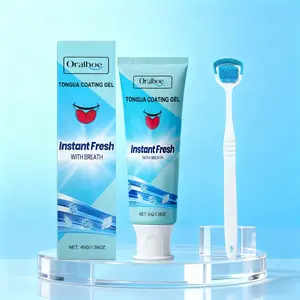 Oralhoe Tongue Care Gel, Freshening Oral Hygiene, Effective Against Odor Causing Bacteria, Gentle Formula, Daily Use