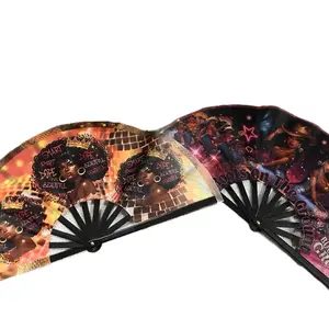 Custom Clack Fans - Compact 25x13 Inches Handheld Design for Personal Use & Versatile Cooling Solution Decor